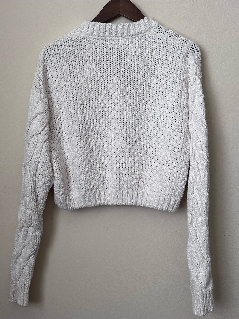 FREE PEOPLE Chunky Cable-Knit Cardigan Sweater (M) EUC - Picture 8 of 13